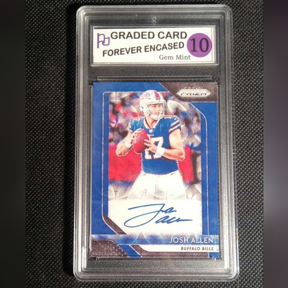 2018 Panini Prizm - Rookie Autographs Josh Allen #RA-JA Blue Wave Prizm #/99 *RP